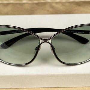 Tom Ford Sunglasses - Eugenia Square with Blue Gradient Lens